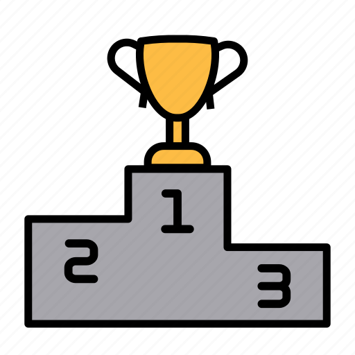 Champion, competitive, podium, trophy, winner, award, position icon - Download on Iconfinder