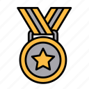 medal, star, award, winner, reward, ribbon, prize