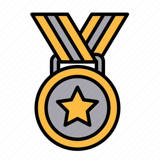Medal, star, award, winner, reward, ribbon, prize icon - Download on Iconfinder