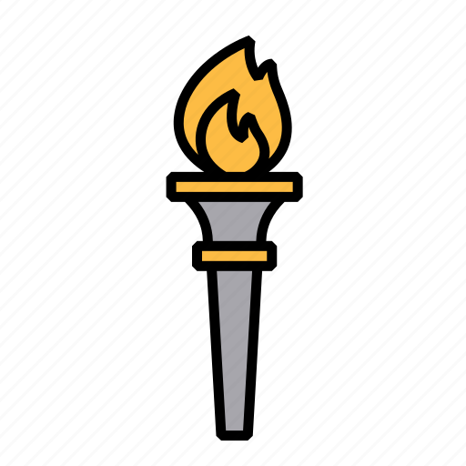 Champion, fire, torch, winner, olympic, flame, game icon - Download on Iconfinder