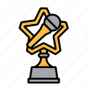 award, music, reward, trophy, winner, prize, star
