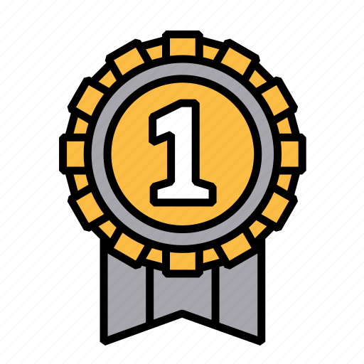 Reward, award, first, medal, prize, winner, badge icon - Download on Iconfinder
