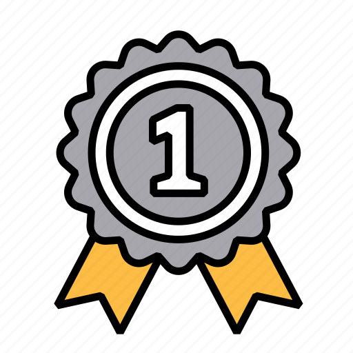 Award, first, medal, prize, badge, reward, ribbon icon - Download on Iconfinder
