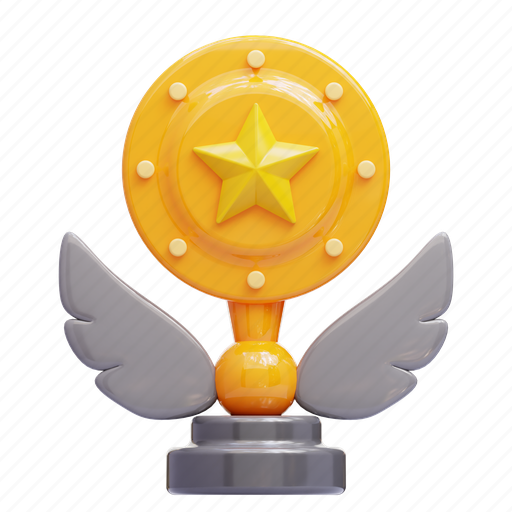 Trophy, achievement, winner, champion 3D illustration - Download on Iconfinder