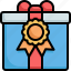 present, gift, box, prize, champion, award, reward 