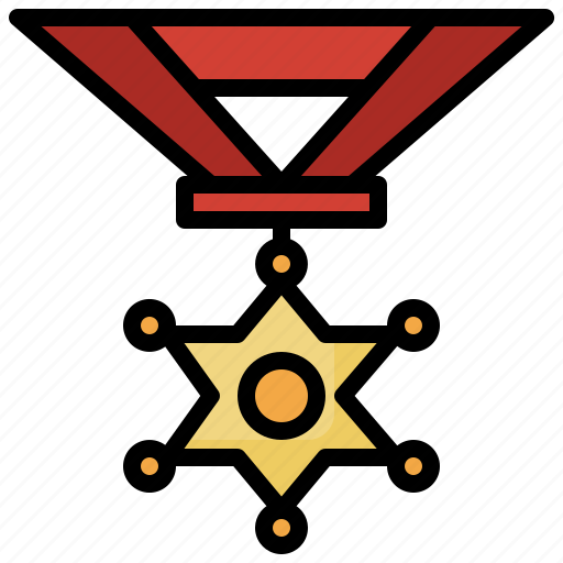 Badge, rank, sheriff, star, army icon - Download on Iconfinder