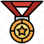medal, champion, winner, award 