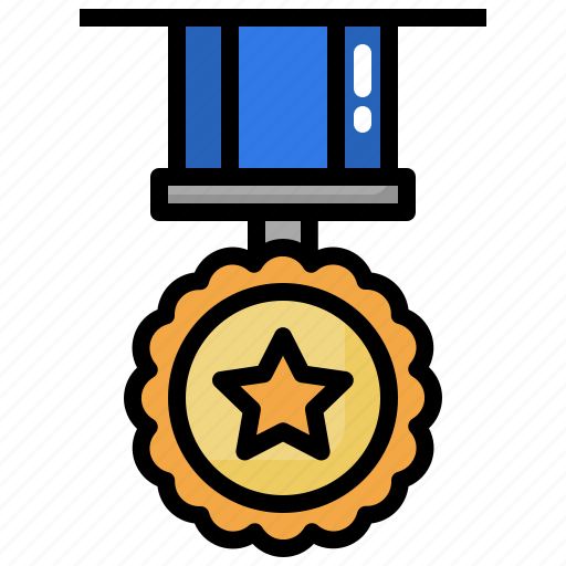Medal, sports, reward, insignia, star icon - Download on Iconfinder