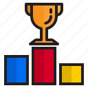 podium, award, badge, prize, reward