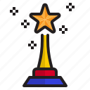 trophy, award, badge, prize, reward