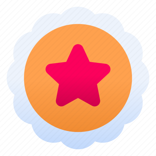 Badge, award, medal, winner, reward, win, star icon - Download on Iconfinder