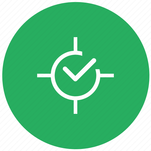 Accept, aim, confirm, green, ok, target icon - Download on Iconfinder