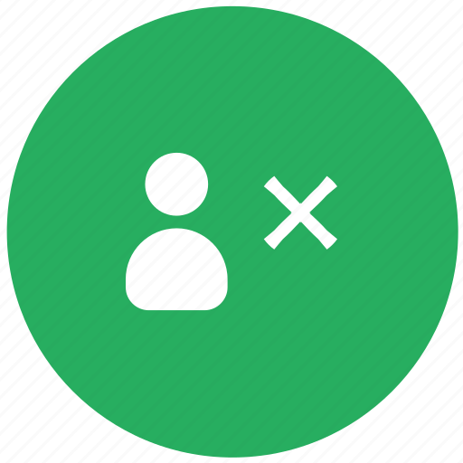 Ban, close, delete, green, id, person, user icon - Download on Iconfinder