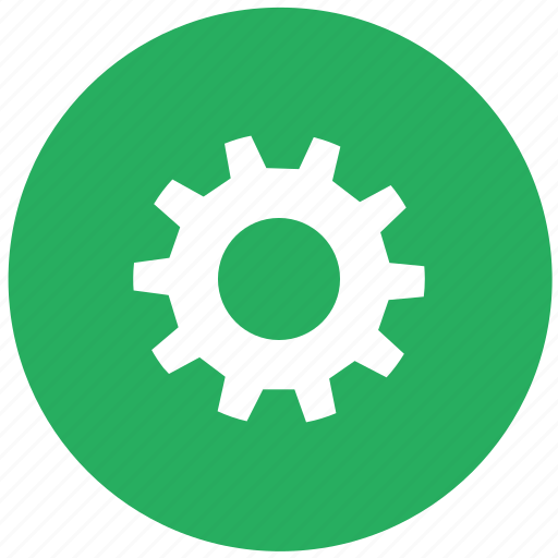Configuration, gear, green, options, round, settings icon - Download on Iconfinder
