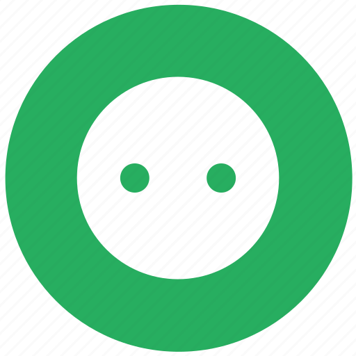 Charge, charging, electric, euro, green, round, socket icon - Download on Iconfinder