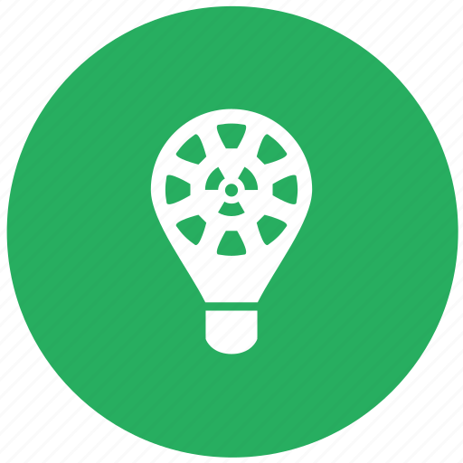 Energy, green, lamp, light, nuclear, round icon - Download on Iconfinder