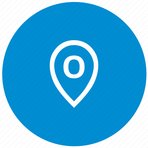Letter, map, o, point, round icon - Download on Iconfinder