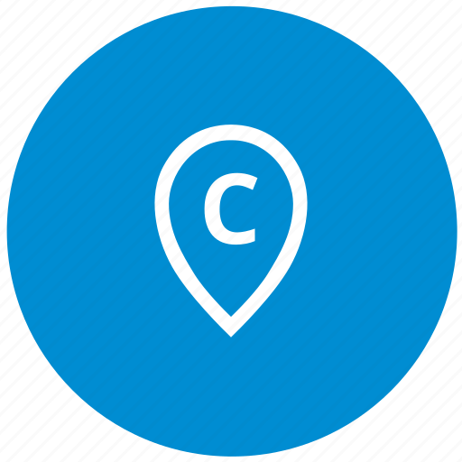C, letter, point, pointer, round icon - Download on Iconfinder