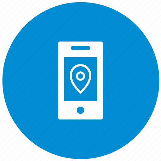 Geo, location, point, pointer, round, smartphone icon - Download on Iconfinder