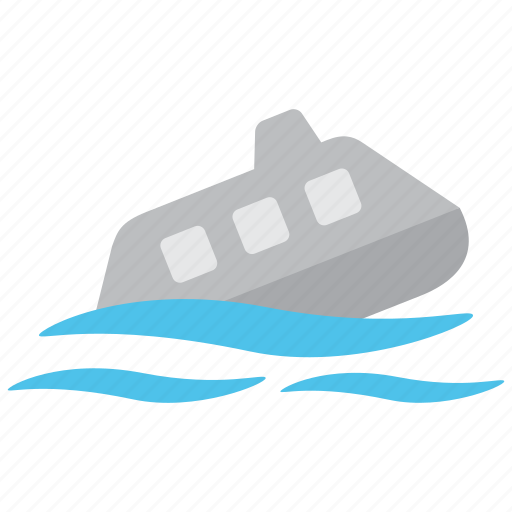Sinking, boat, ship, sink icon - Download on Iconfinder
