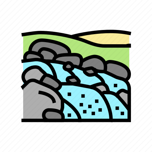 Rapids, river, lake, nature, landscape, mouth icon - Download on Iconfinder