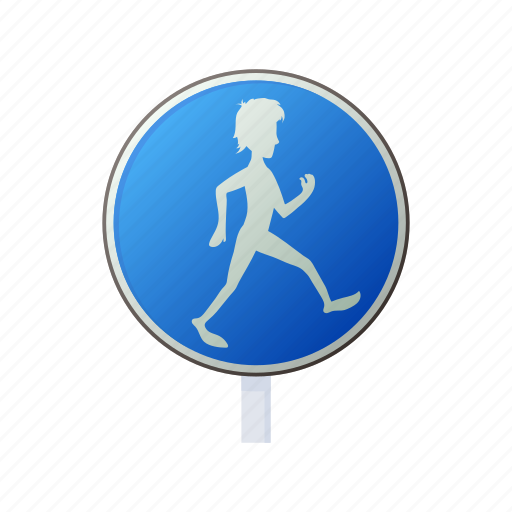 Cartoon, man, pedestrian, road, safety, sign, walk icon - Download on Iconfinder