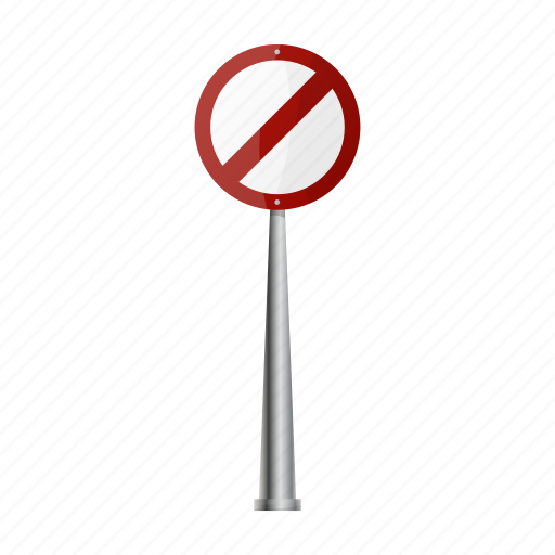 Direction, movement, pointer, prohibition, road, sign, warning icon - Download on Iconfinder