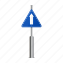 direction, movement, pointer, prohibition, road, sign, warning