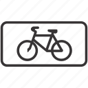 bicycle, bike, cycle, road, sign