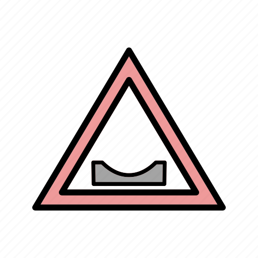 Attention, danger, dips road icon - Download on Iconfinder