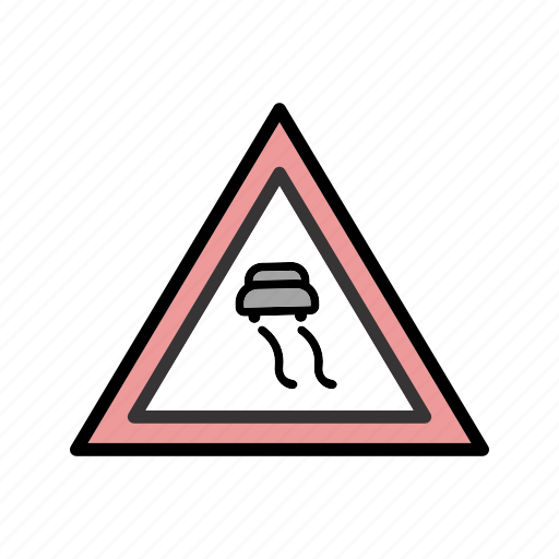 Attention, danger, slippery icon - Download on Iconfinder