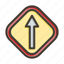 forward, arrow, up, direction, sign