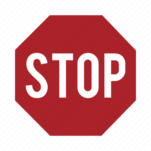 Block, road, sign, stop, yellow icon - Download on Iconfinder