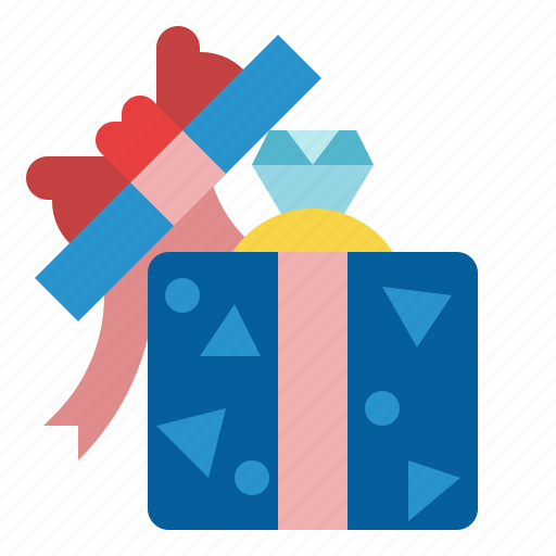 Gift, box, wedding, valentines, anniversary, present, marriage icon - Download on Iconfinder