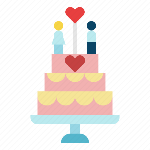 Wedding, cake, dessert, bakery, marriage, sweet, cream icon - Download on Iconfinder