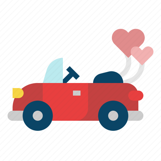 Wedding, car, love, romance, transportation, automobile, vehicle icon - Download on Iconfinder