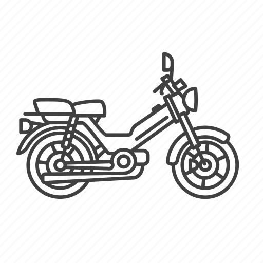 Mooped, motorcycle, motorbike, scooter, bike, cycle icon - Download on Iconfinder