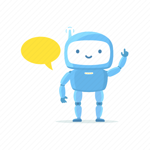 Robot, chat, bot, bubble, message, hello icon - Download on Iconfinder