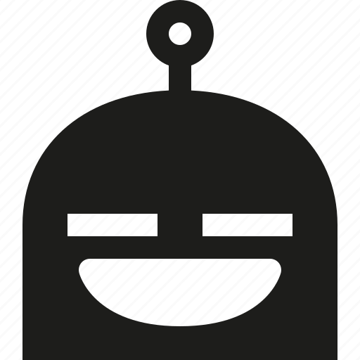 Contented, emoji, robot icon - Download on Iconfinder