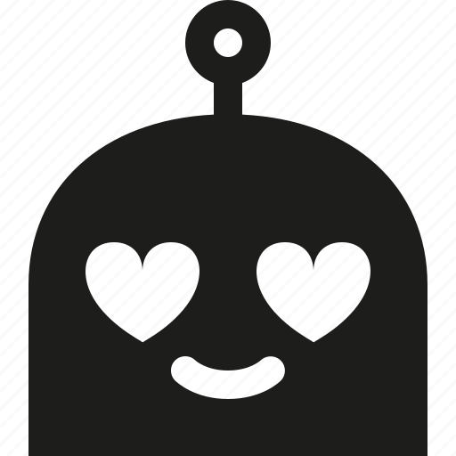 Emoji, in, love, robot icon - Download on Iconfinder