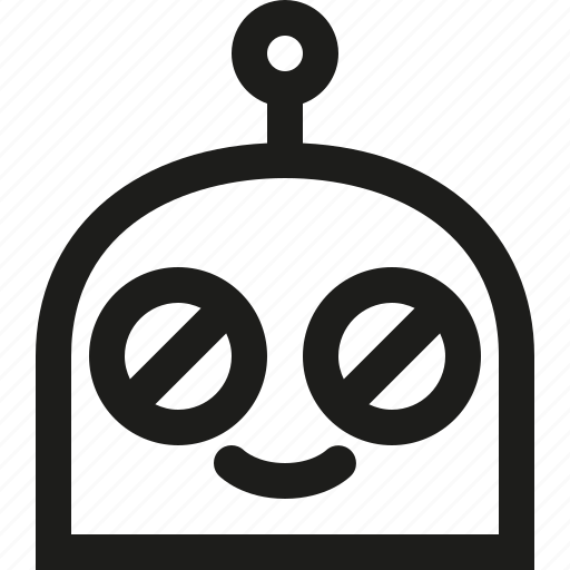 Emoji, happy, robot icon - Download on Iconfinder
