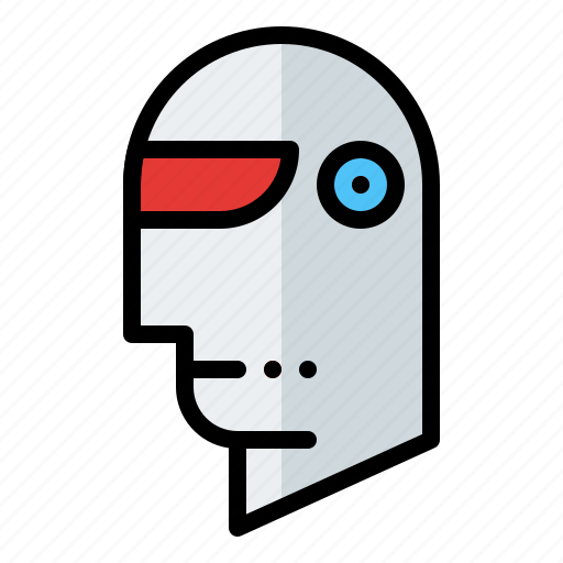 Beam, cyborg, head, humanoid, machine, robot, technology icon - Download on Iconfinder