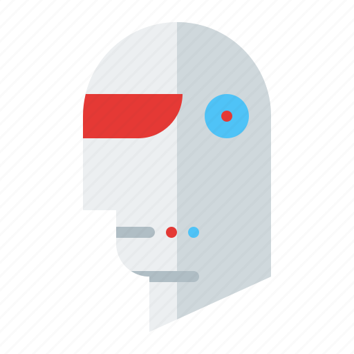 Beam, cyborg, head, humanoid, machine, robot, technology icon - Download on Iconfinder