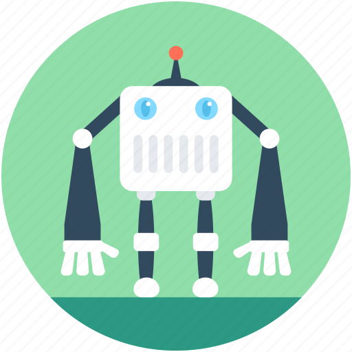Bionic robot, character robot, cyborg, robot emoticon, technology icon - Download on Iconfinder