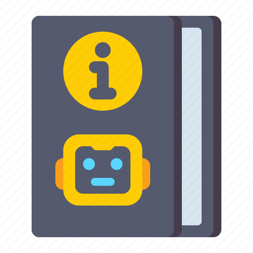 Book, manual, robot icon - Download on Iconfinder