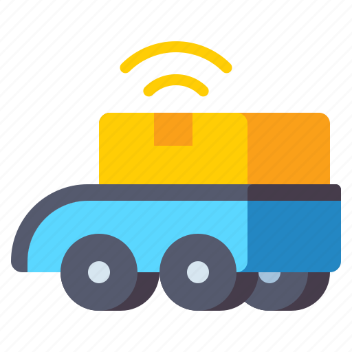 Driver less, package, shipping, truck icon - Download on Iconfinder