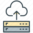 storage, arrow, cloud, database, network, robotics, server 