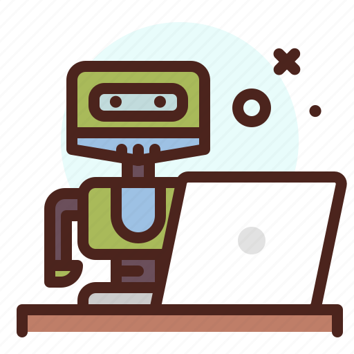 Laptop, android, character, futuristic icon - Download on Iconfinder