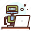 laptop, android, character, futuristic 