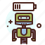 robot, battery, android, character, futuristic 